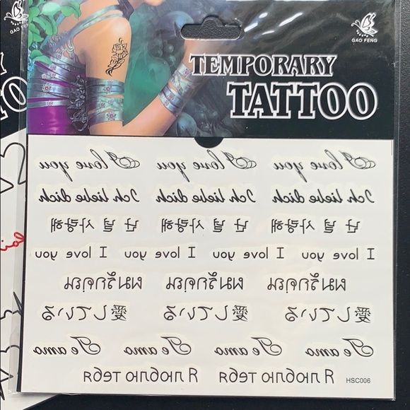 Temporary tattoo sets - Picture 3 of 4